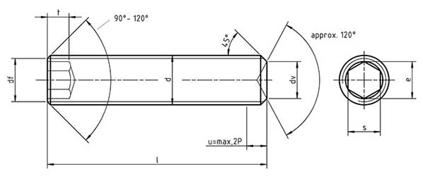 ASTM A320 Grade L7 Set Screws to DIN 916